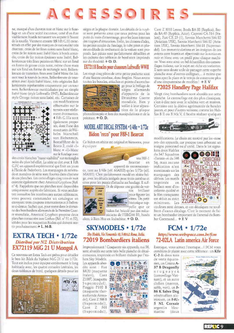 Replic 115 - Spitfire Mk IXc, C-123, F4U-7